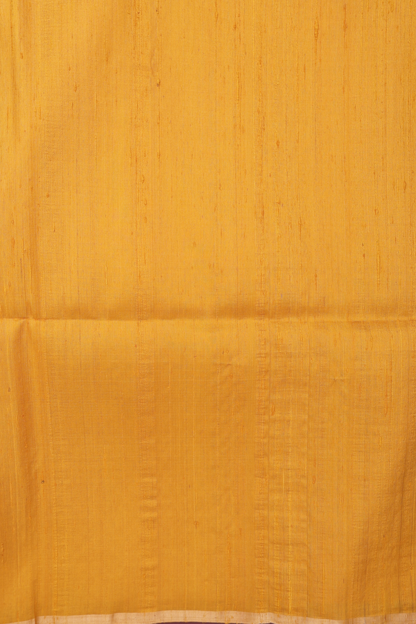 Raw Silk Saree In Steel Blue With Stripes Design