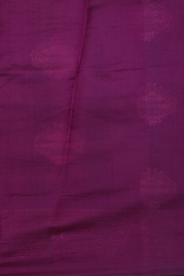 Raw Silk Saree In Teal Blue With Zari Motifs