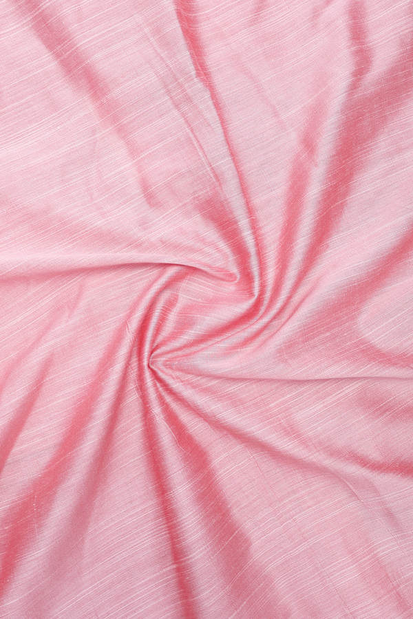 Regular Collar Plain Orchid Pine Raw Silk Shirt