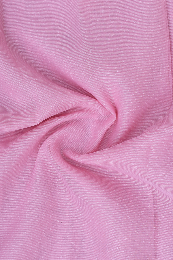 Round Neck Floral Design Pink Kota Salwar Set