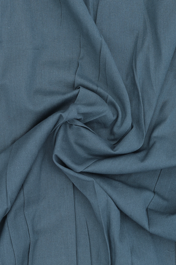 Round Neck Plain Pine Green Cotton Long Kurta
