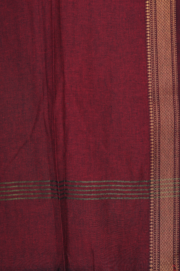 Round Neck Plain Red Cotton Salwar Set