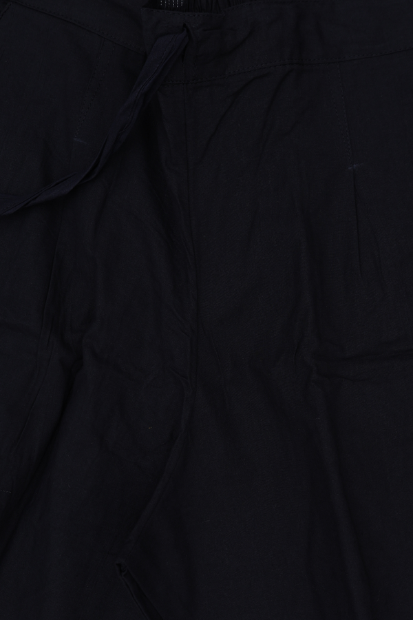 Round Neck Printed Design Black Cotton Salwar Set