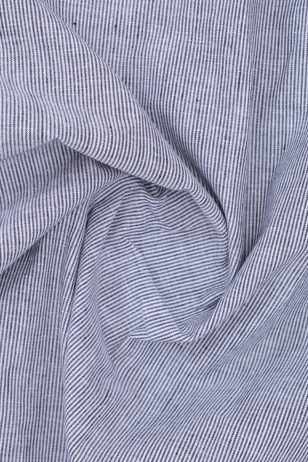 Round Neck Threadwork Design Grey And White Cotton Long Kurta