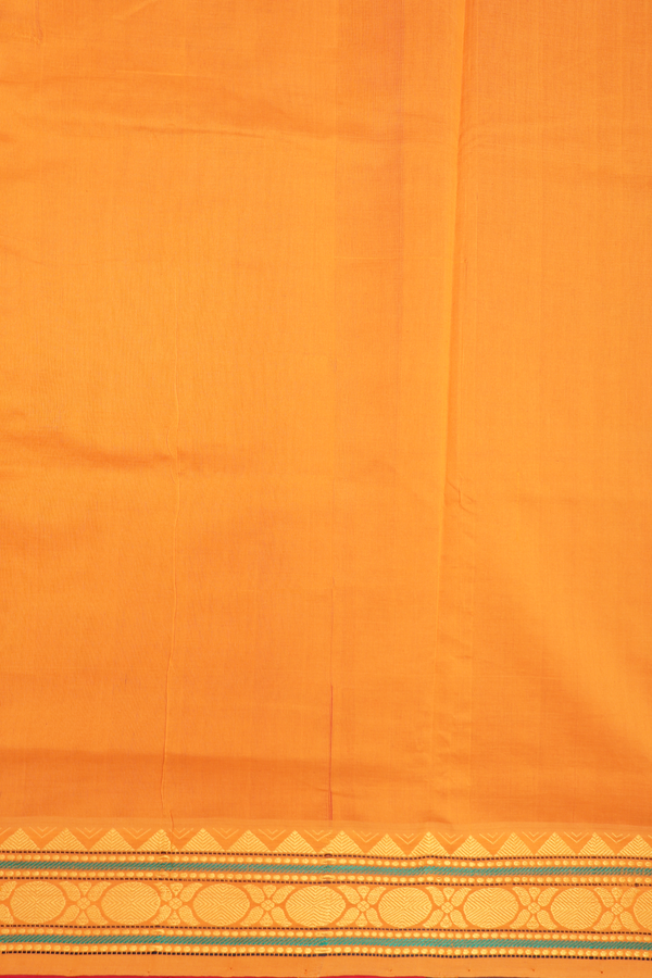 Rudraksh Buttas Chilli Red Poly Cotton Saree