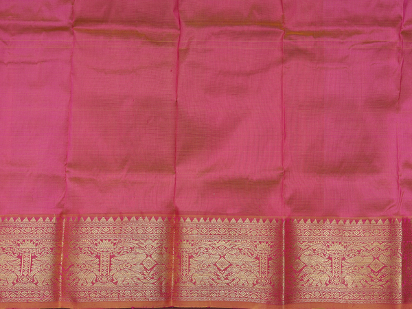 Rudraksh Design Purple Kanchipuram Pavadai Sattai Material