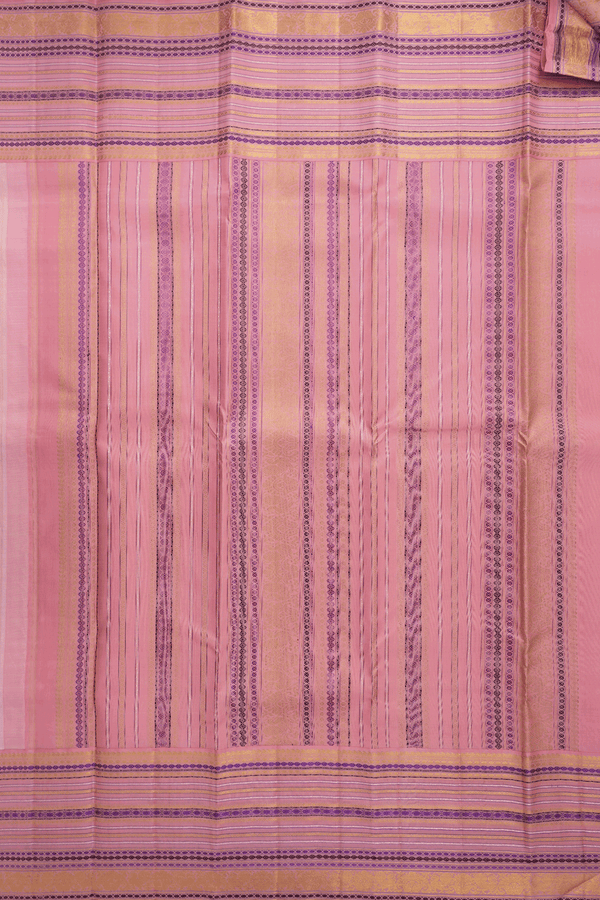Rudraksh Zari Buttas Egg White Kanchipuram Silk Saree