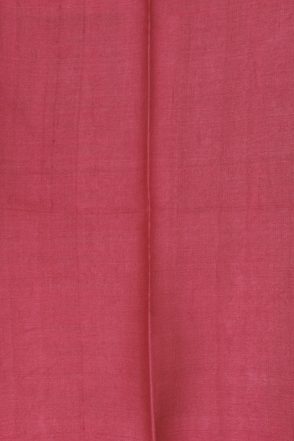 Tussar Silk Saree In Red With Printed Design