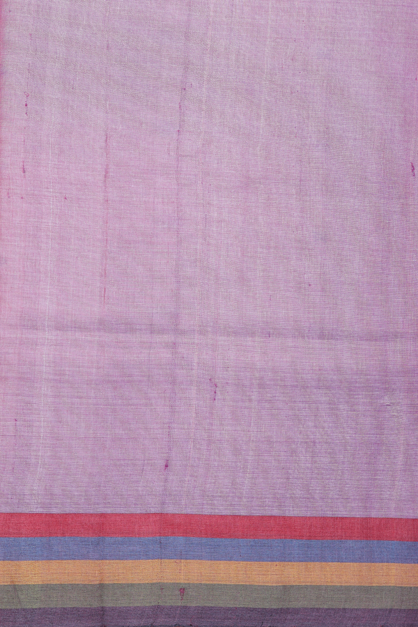 Tussar Silk Saree In Ivory With Threadwork Design