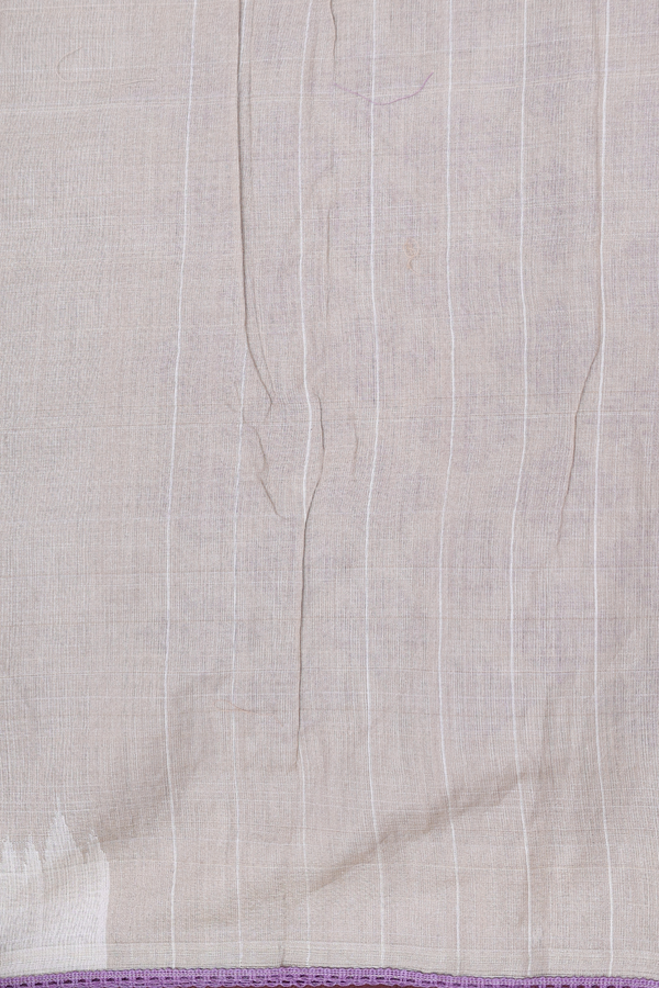 Tussar Silk Saree In Cream Color With Embroidered Design