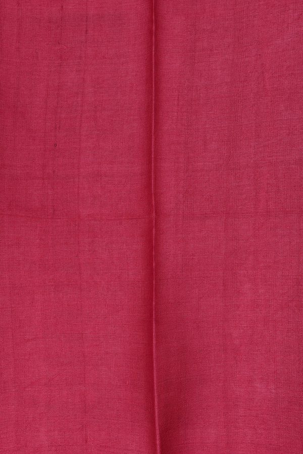 Tussar Silk Saree In Red With Printed Design