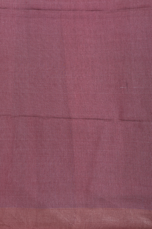 Tussar Silk Saree In Brown With Printed Design