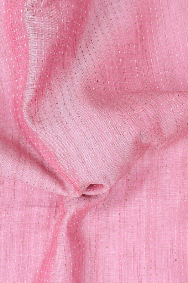 Tussar Silk Saree In Pink With Stripes Design