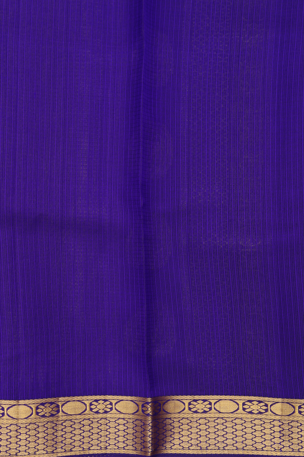 Kota Silk Saree In Royal Purple With Zari Buttas