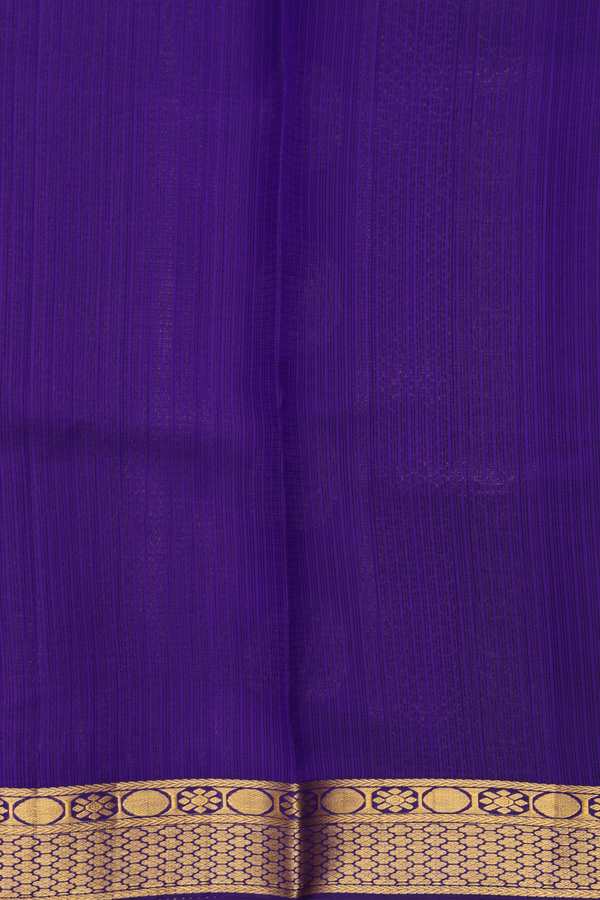 Kota Silk Saree In Royal Purple With Zari Buttas