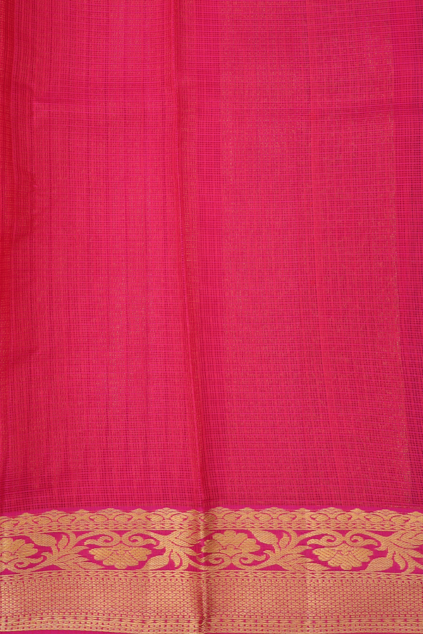 Kota Silk Saree In Red With Paisley Buttas