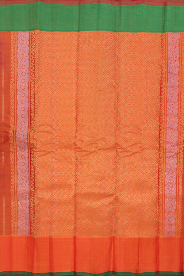 Gadwal Silk Cotton Saree In Oxford Blue With Zari Buttas