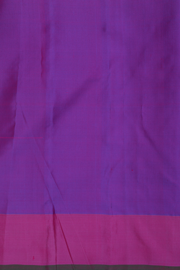 Banarasi Silk Saree In Purple With Zari Buttas