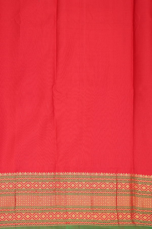 Gadwal Silk Saree In Black With Floral Buttas
