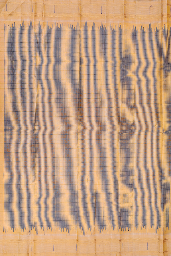 Gadwal Cotton Saree In Dual Tone With Checks Design