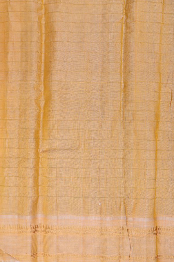 Gadwal Cotton Saree In Dual Tone With Checks Design