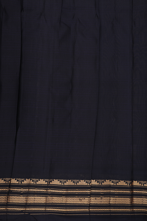 Gadwal Silk Saree In Off White With Checks Design