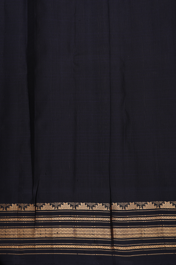 Gadwal Silk Saree In Spiced Orange With Checks Design