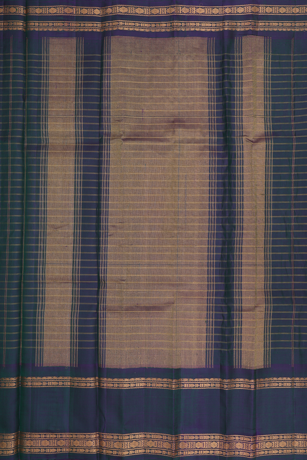 Gadwal Silk Saree In Off White Color With Checks Design