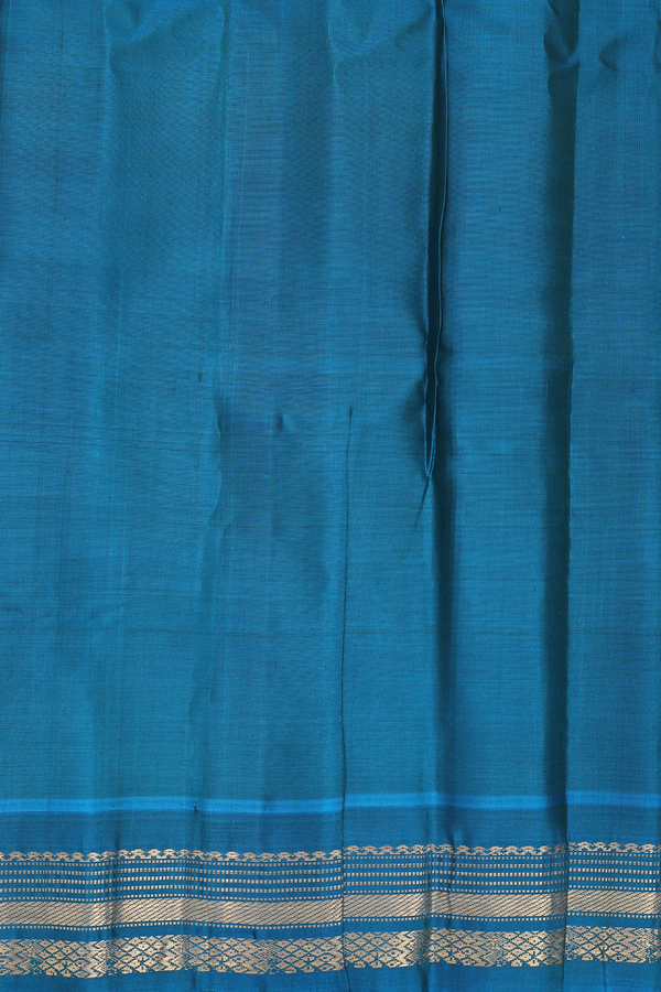 Gadwal Silk Cotton Saree In Pastel Khaki With Contrast Border