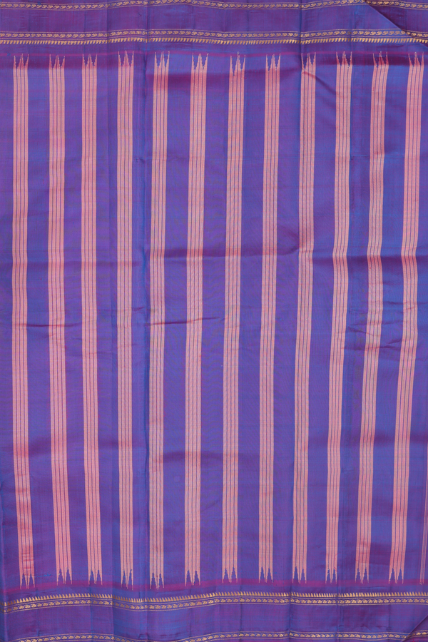 Gadwal Silk Cotton Saree In Pink And White With Checks Design
