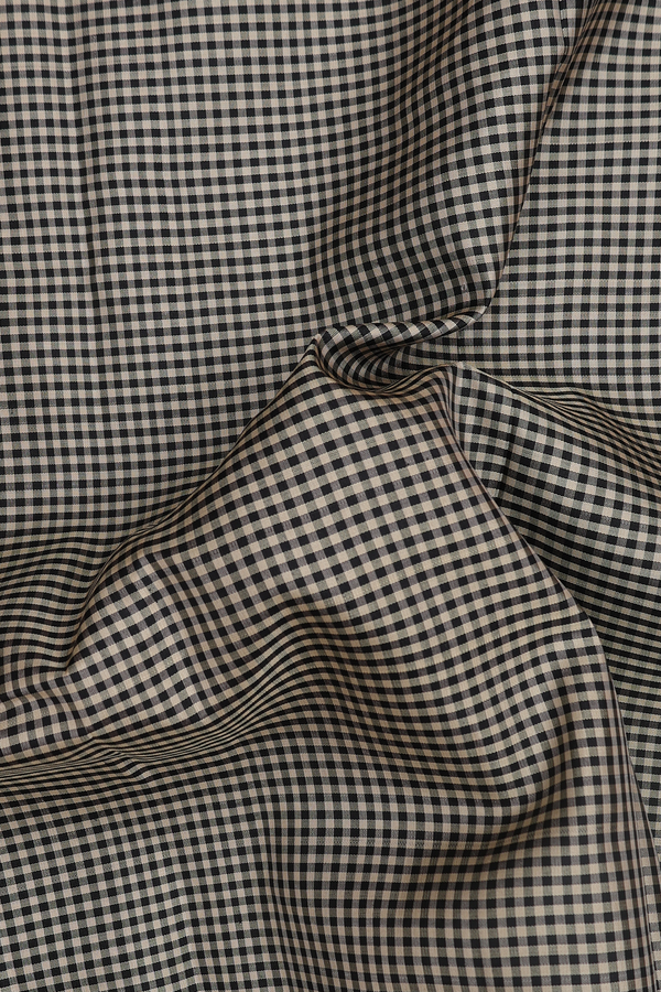 Gadwal Silk Saree In Black And White With Checks Design