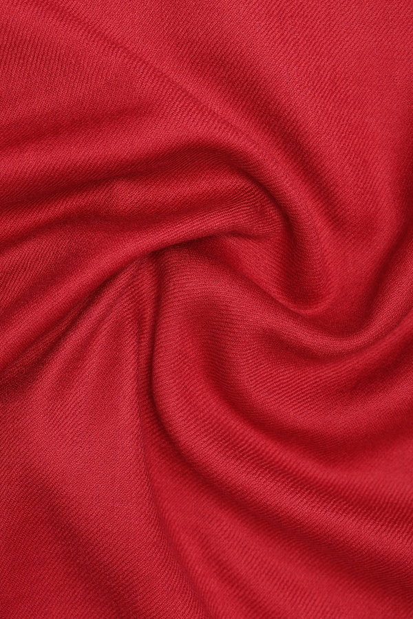 Threadwork Buttas Red Woolen Cotton Shawl