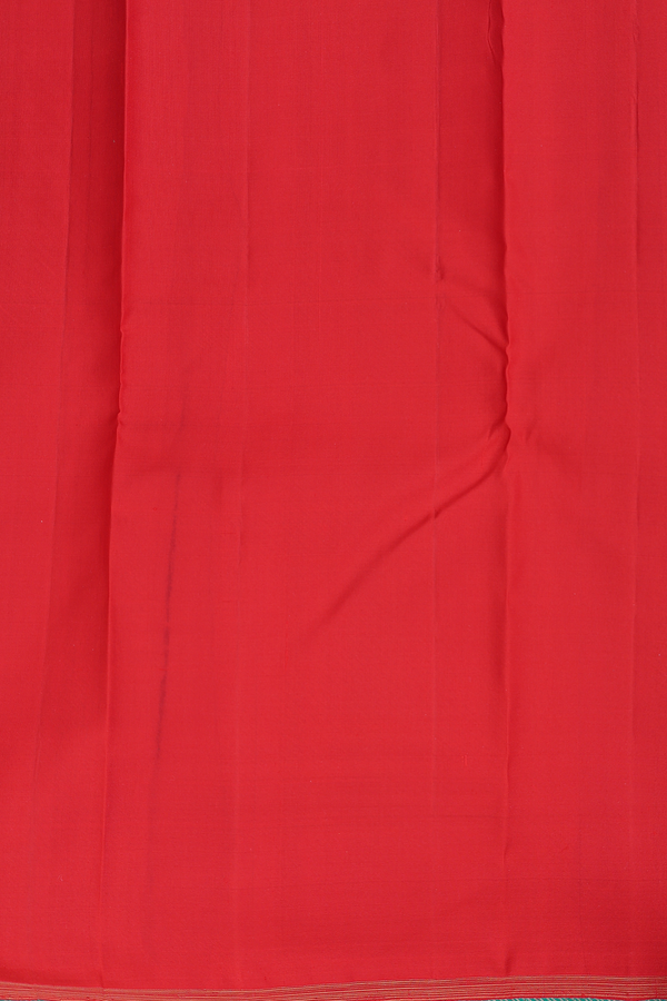 Kanchipuram Silk Saree In Green With Parrot Buttas