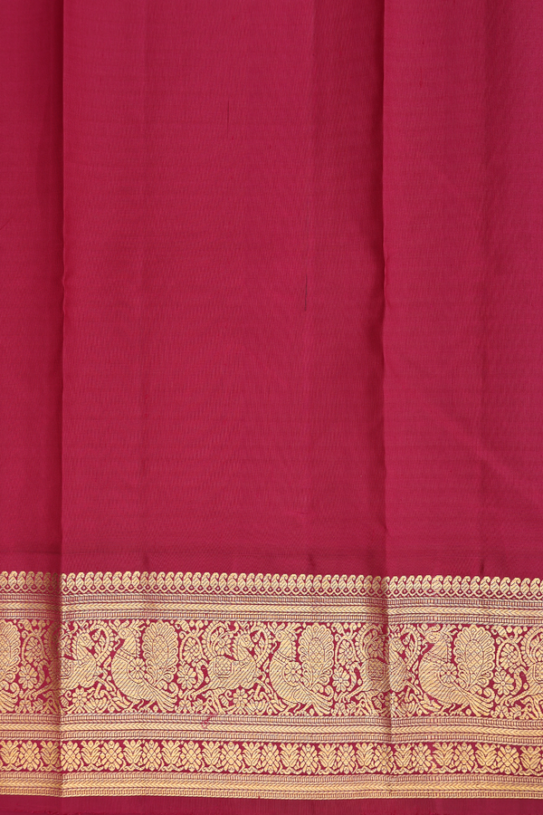 Kanchipuram Silk Saree In Multicolor With Checks Design