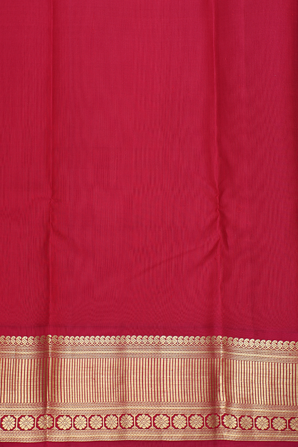 Kanchipuram Silk Saree In Teal Green With Floral Buttas