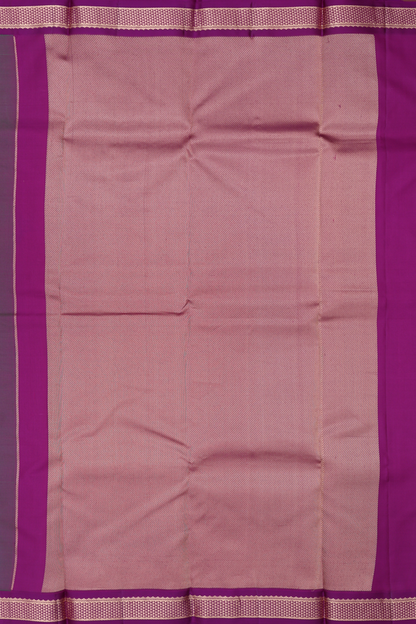 Kanchipuram Silk Saree In Parrot Green With Zari Buttas