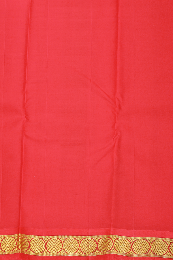 Kanchipuram Silk Saree In Dual Tone With Rain Drops Buttas