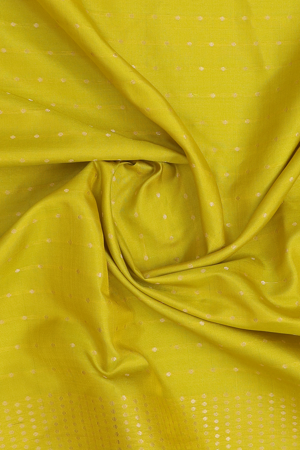Zari Design Olive Yellow Silk Dupatta