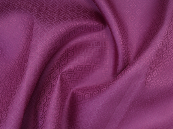 Jacquard Pattern Purple Kanchipuram Silk Blouse Material