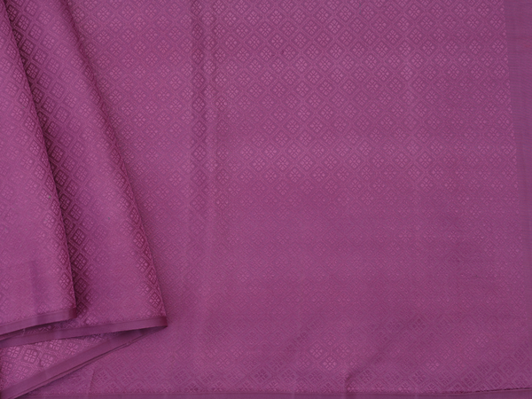 Jacquard Pattern Purple Kanchipuram Silk Blouse Material