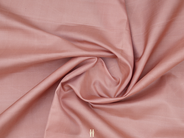 Plain Brown Kanchipuram Silk Blouse Material