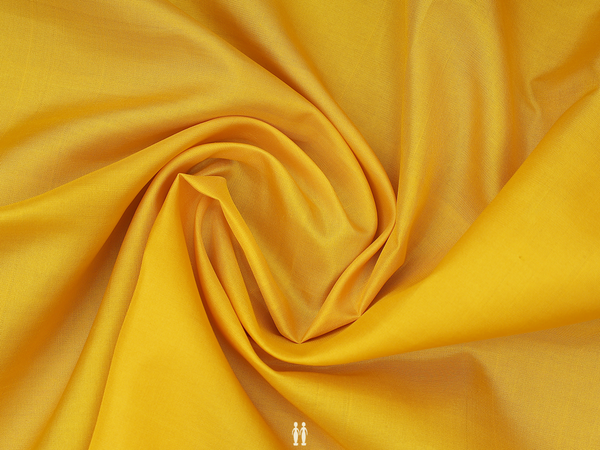 Plain Honey Yellow Kanchipuram Silk Blouse Material
