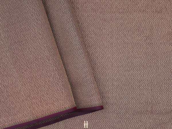 Brocade Design Plum Purple Kanchipuram Silk Blouse Material