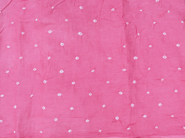 Tie And Dye Design Pink Bandhani Salwar Material