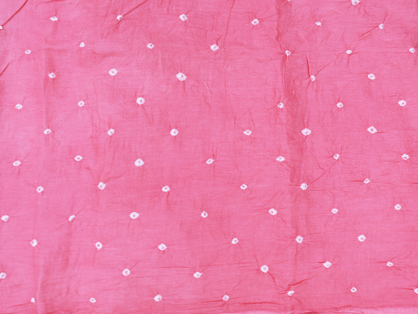 Tie And Dye Design Pink Bandhani Salwar Material