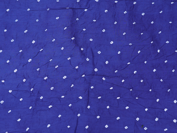 Tie And Dye Design Royal Blue Bandhani Salwar Material