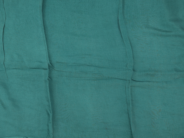 Mirror Buttis Teal Blue Tussar Unstitched Salwar Material