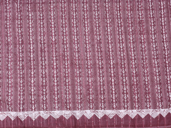 Printed Design Brown Linen Salwar Material