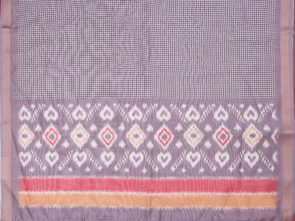 Printed Design Dusty Purple Semi Raw Silk Salwar Material