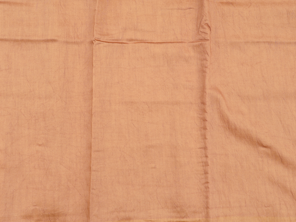 Printed Buttas Brown Raw Silk Unstitched Salwar Material